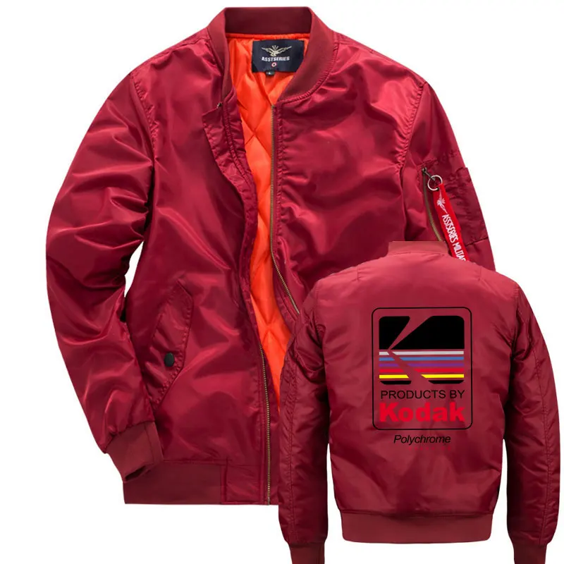 

Fashion Hip Hop style MA1 bomber jacket Harajuku pilot streetwear printing kodak Jackets Men Women coat Clothing