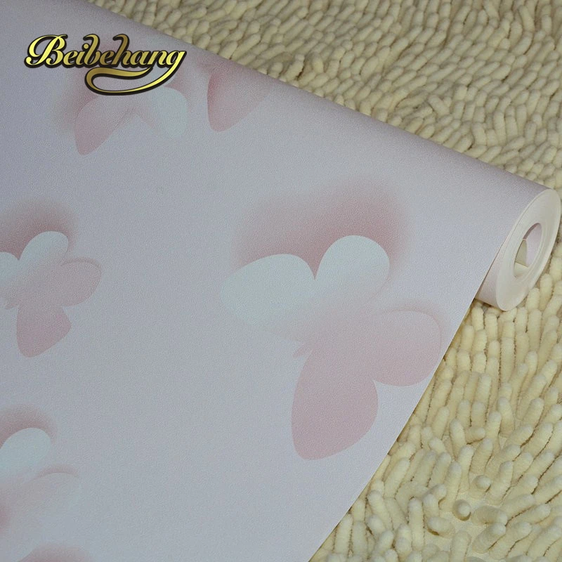 papel de parede 2015 cartoon pink butterfly models waterproof bedroom living room children's room wallpaper background wallpaper