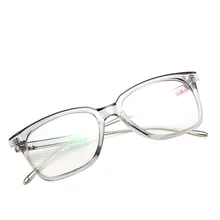 Корейская версия металлической коробки плоское зеркало фирменный дизайн Роскошные Ретро металлическая полуоправа очки рамка мужские и женские очки