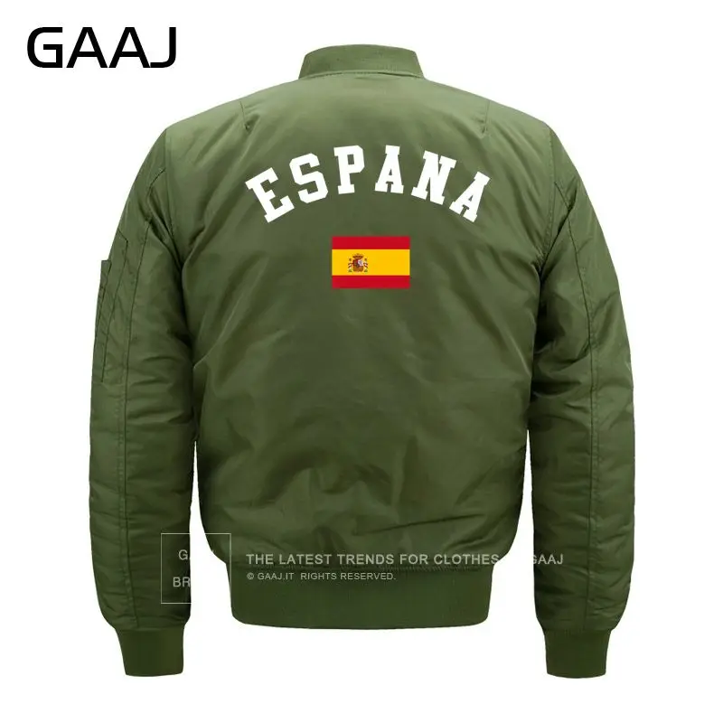GAAJ принт Espana флаг куртки мужская повседневная одежда куртка 6XL 7XL 8XL ветровка брендовая одежда флис для мужчин плюс размеры Baseba