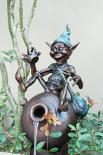 Europe decorative sculptures Outdoor Bronze fountain sculpture statues Fascinating garden decorations