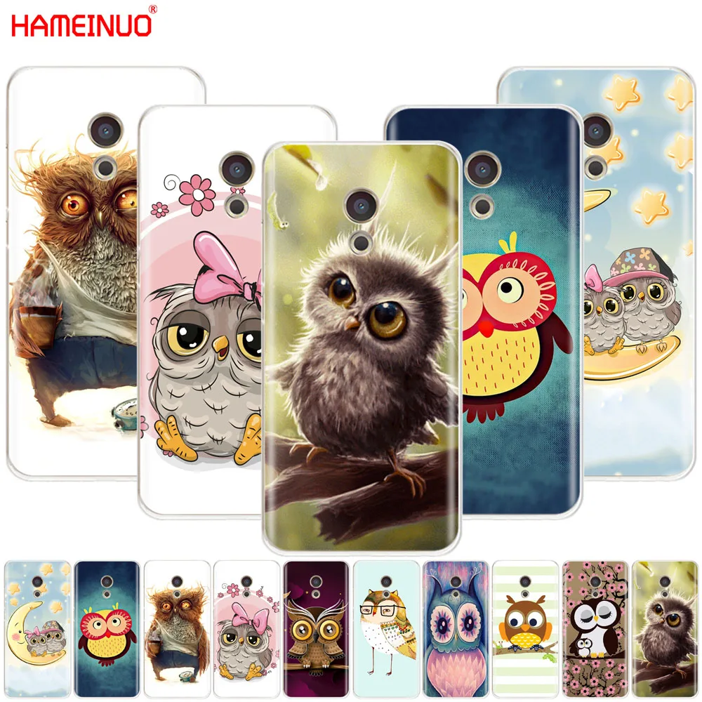 

HAMEINUO Animal Cute Cartoon Owl Diy Colorful phone Case for Meizu M6 M5 M5S M2 M3 M3S MX4 MX5 MX6 PRO 6 5 U10 U20 note plus