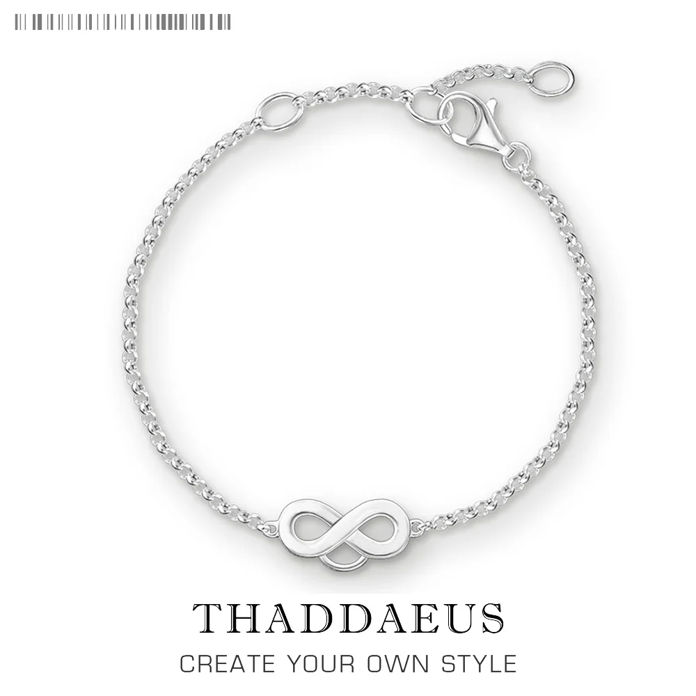 

Love Forever Basic Charm Bracelets Link Chain 925 Sterling Silver Trendy Fashion Club Jewelry Thomas Style Women Gift
