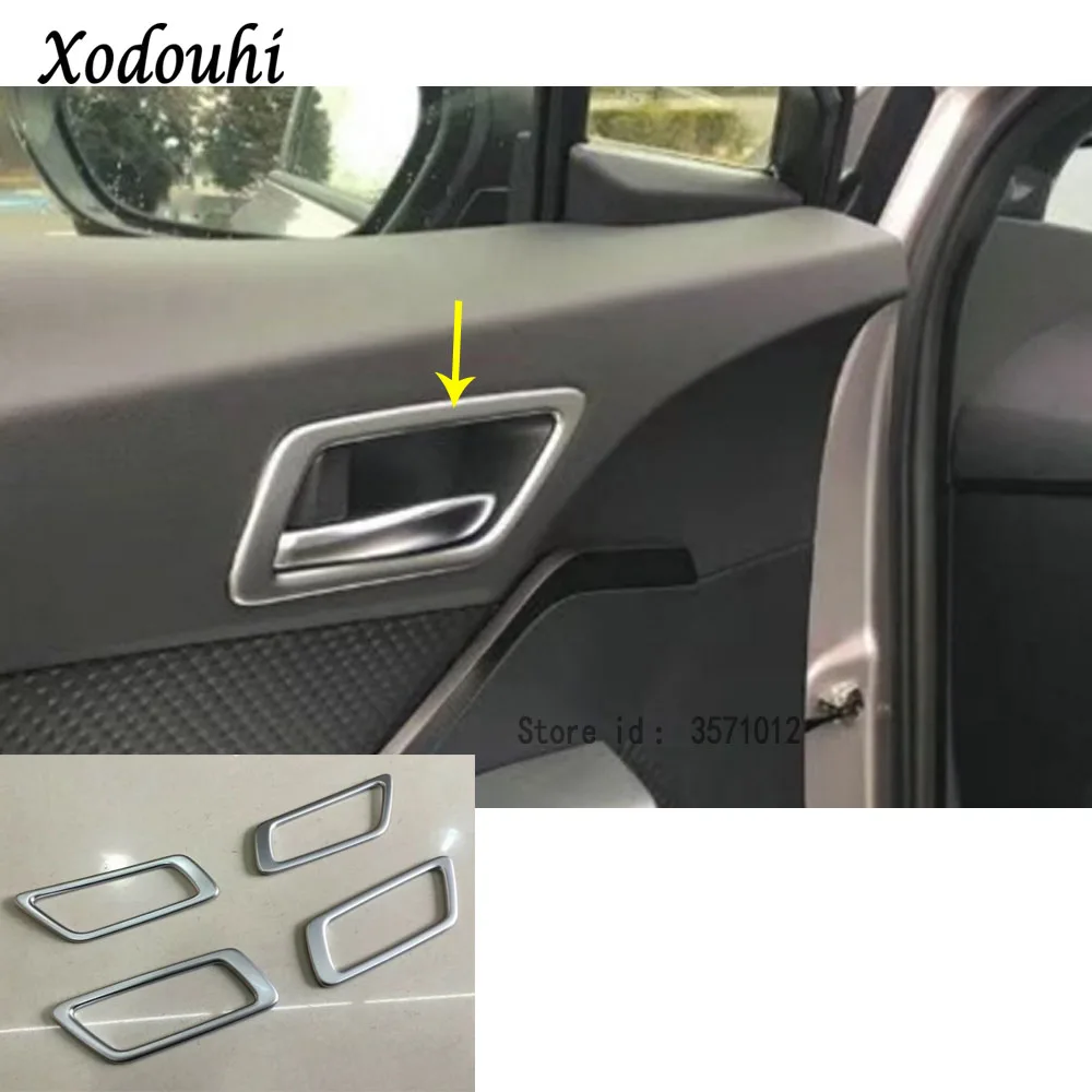 

For Toyota C-HR CHR 2017 2018 car body Styling Stick Trims ABS Chrome Car Door Inner Built Handle Bowl decoration styling 4pcs