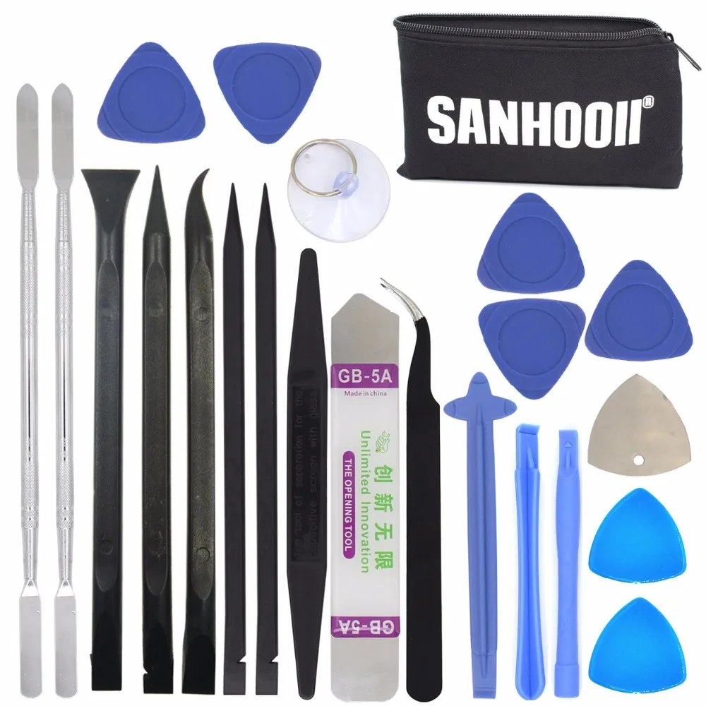 

SANHOOII 22in1 Mobile Cell Phone Repair Screen Opening Tools kit Metal Spudger Pry Table TV Box Toy Game Console Repairing Tool