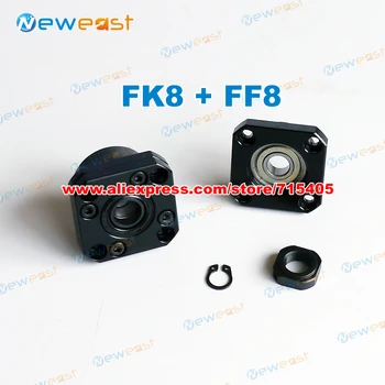 

FK8 fixed end with FF8 end support for ballscrew support CNC XYZ FK8 FF8