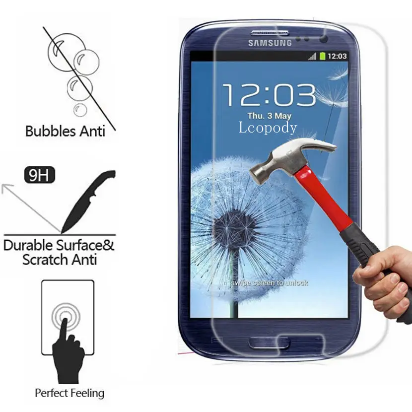 

Premium tempered glass fOR Samsung Galaxy i9500 gt-i9500 i 9500 GLAS Sklo Screen Protection fOR samsung i9500 mobile phone case*