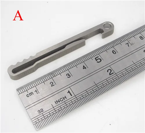 Титановая бутылка Ti многофункциональная открывалка для походов в лагерь TC4 edc Мульти пряжка для ремня брелок Универсальный брелок для ключей Открытый зажим - Цвет: A Titanium