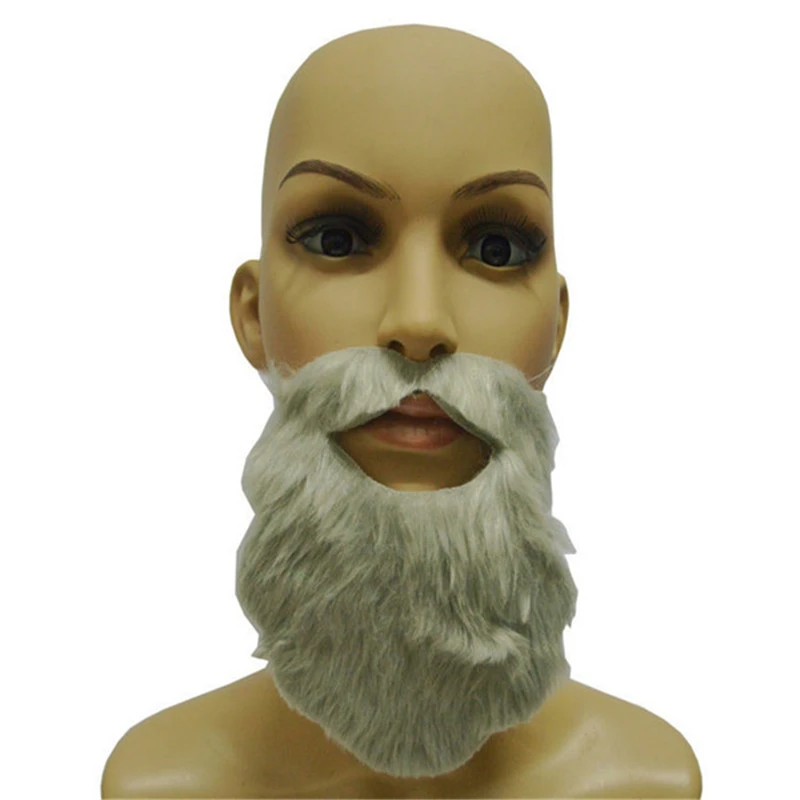 1pc Beard Halloween Whiskers Costume Ball Props Whiskers False Beard Full Beard Black Beard
