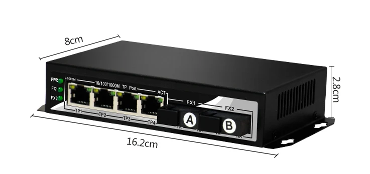 2 sfp волоконно-оптический порт 4 RJ45 TP порты 6 портов 10/100/1000 Мбит/с SC гигабитный коммутатор FTTH GPON терминал