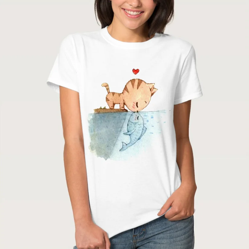 Женская обувь на каждый день Kawaii милые Blusa Tumblr футболка размера плюс футболки 3D