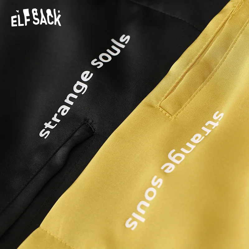 Женские шорты с принтом ELFSACK золотистые прямые со средней талией на лето 2019|Шорты|