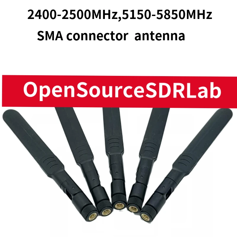 2400 МГц-2500 МГц 5150 МГц-5850 МГц SMA Антенна для HackRF One