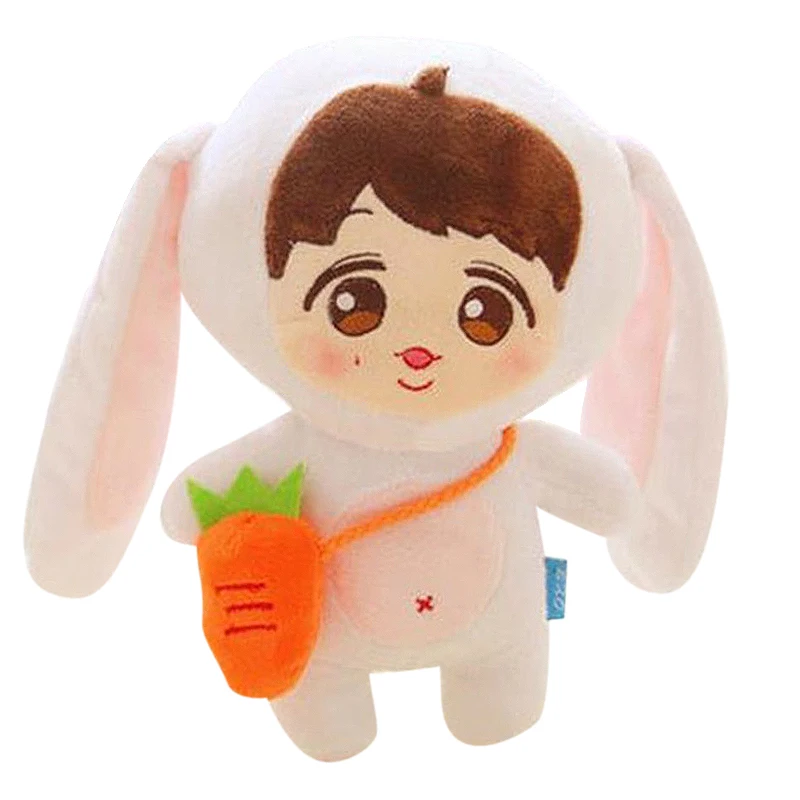 

SGDOLL Korea KPOP EXO Planet#2 Rabbit with Carrot Bag Issing LAY 23cm/9'' Plush Toy Stuffed Doll Gift Collection