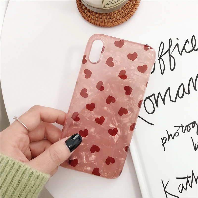 Чехол для телефона Gimfun Love Heart для Iphone Xs Max Xr, блестящий Блестящий ТПУ чехол для Iphone 11 Pro Max 7 8 6s Plus X, чехол