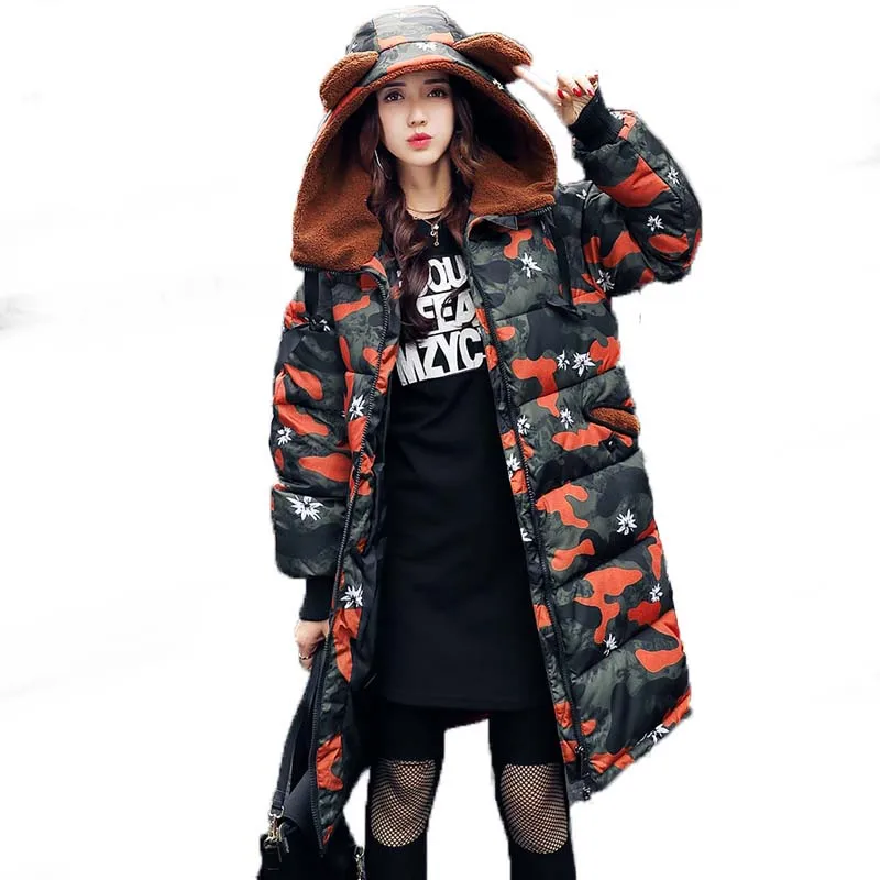 2017 Novas mulheres casacos de inverno casuais mulheres longas Parkas Casaco de Algodão Acolchoado Jaqueta de Inverno Feminino casaco outwear jaquetas