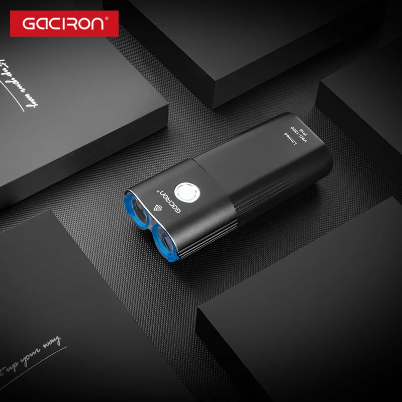 

GACIRON V9D-1800 1800lumen LED light USB charge front light Power Bank lanterna Flashlight Torch Waterproof linterna Accessories