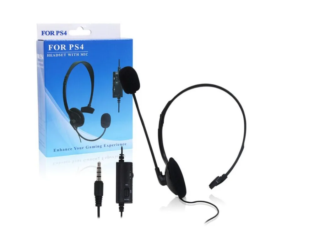 For Playstation 4 New Wired Gaming Headset Headphone with MIC/Volume