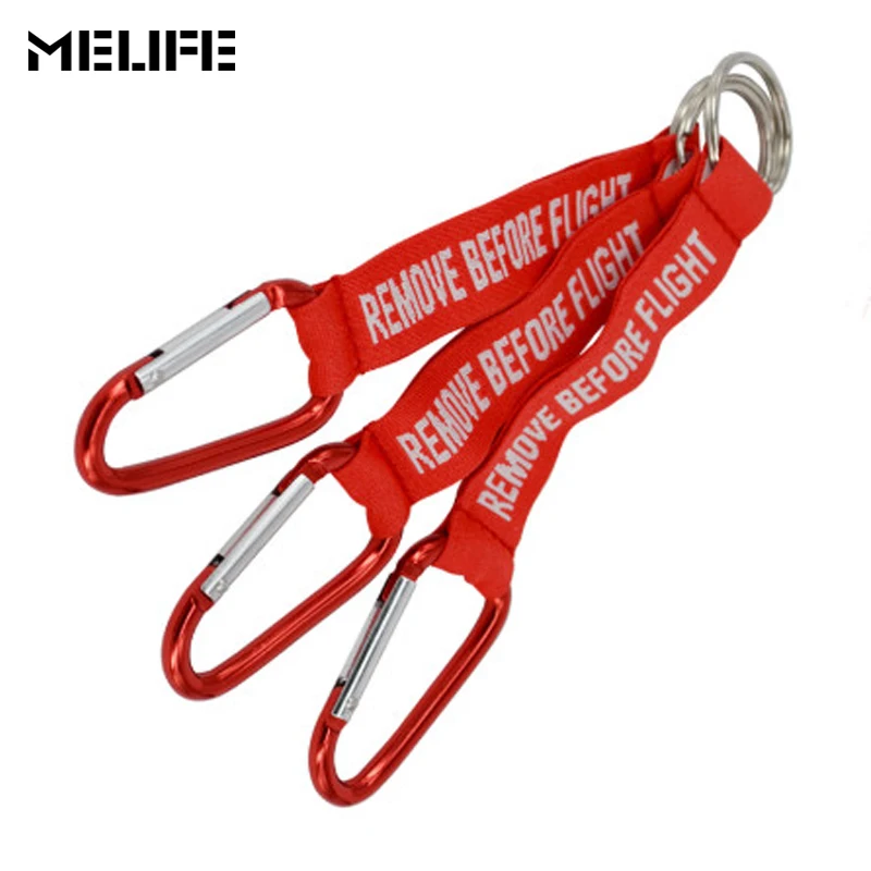 MELIFE 3 قطعة/الوحدة مفتاح سلسلة تسلق الاكسسوارات المفاتيح المنسوجة إلكتروني كيرينغ الطيران الكلمات OEM سلسلة مفاتيح السلامة علامة