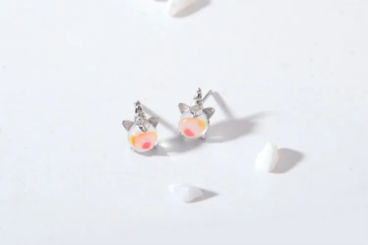 Silver Simple Moonstone Stud Earrings -Unicorn Fashion HTB1dA8vbELrK1Rjy1zbq6AenFXa4
