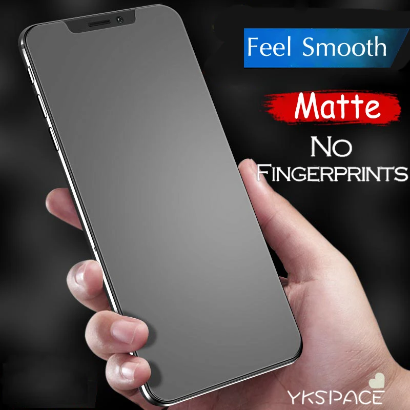

Matte Frosted Screen Protector for iPhone X Xs Max XR 11 Pro Max 9H 2.5D Tempered Glass Film Anti Fingerprint
