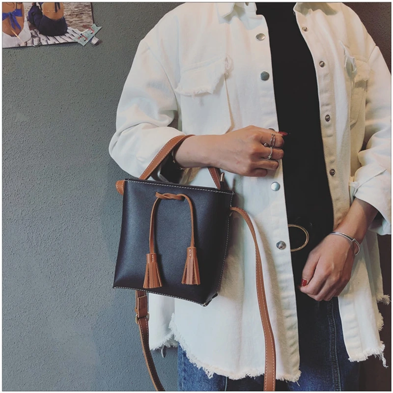 Elimetis 2018 Women Shoulder Bag Leather Female Chain Crossbody Bag Fashion Double Handbags Messenger Shoulder Bag For Women     (9)