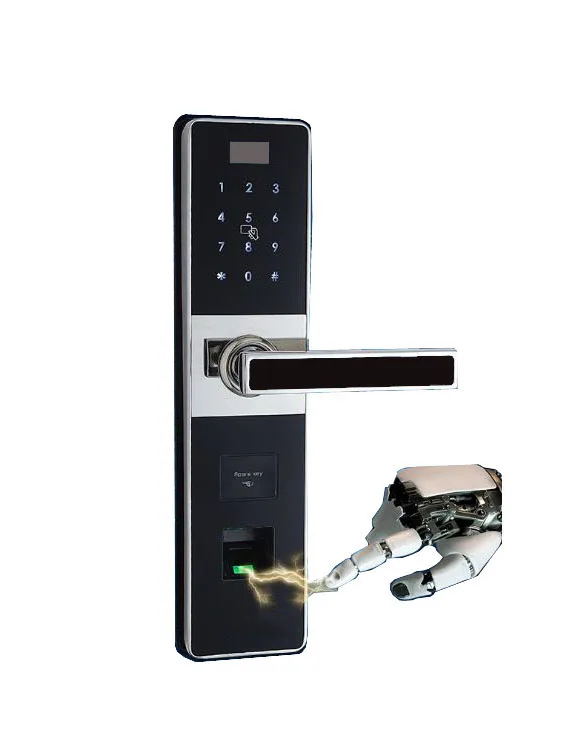 Biometric fingerprint touchscreen password entrance anti-theft door lock electronic smart locks OSPON OS007F