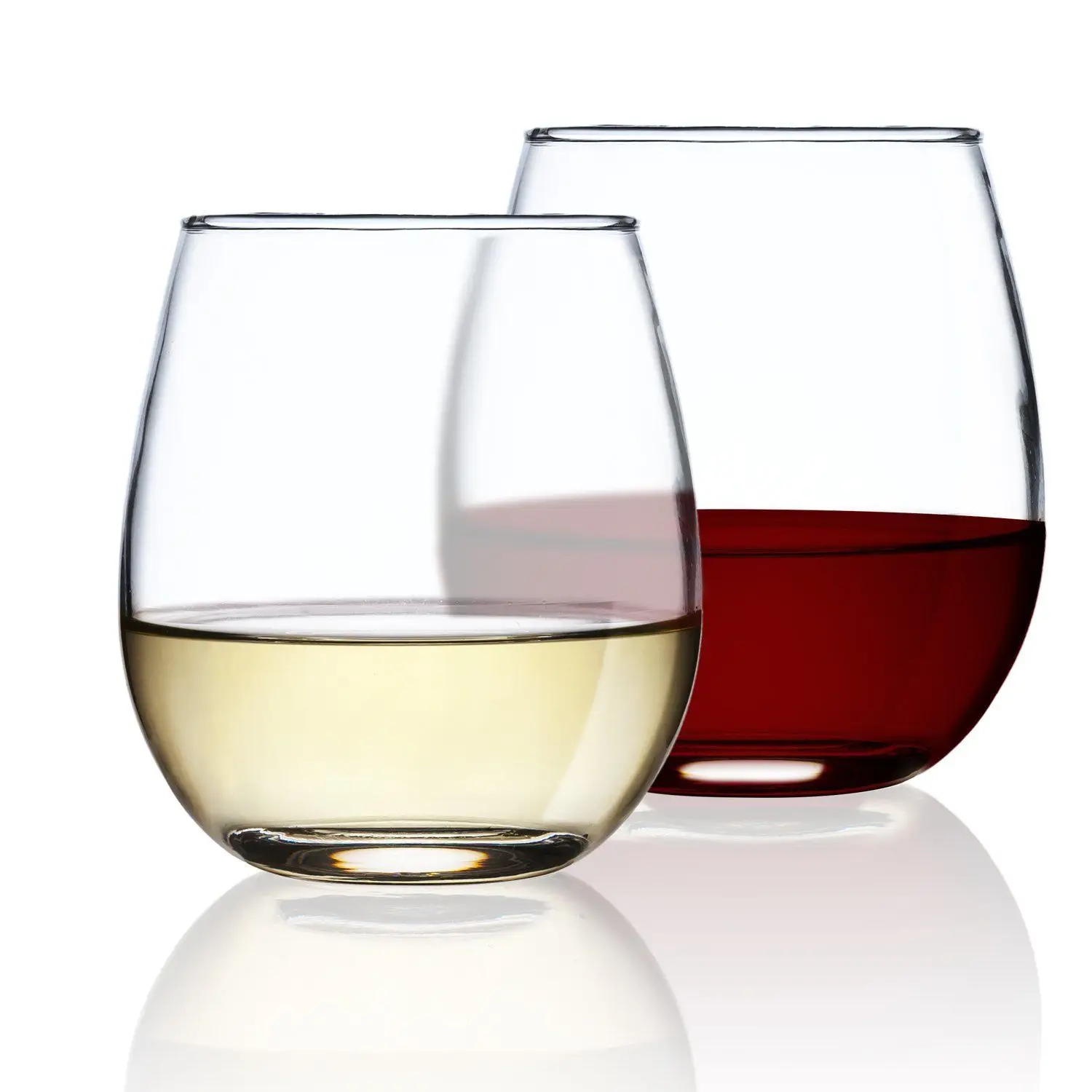 6 Pcs Stemless Wine Classic Durable Glasses 15 Ounce Gift Box Package