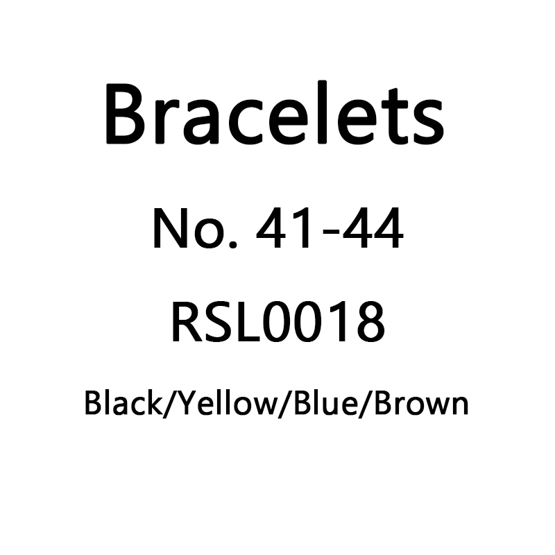 

Bracelet---No.41-44 , RSL0018 , Famous Brand Black Leather Bracelets For Men Women Drop Shipping Wholeasle