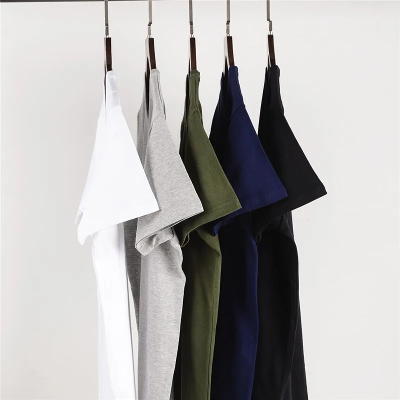 

100% cotton fashion tops men T-shirt short sleeve men tshirt 2019 Solid print print casual mens o-neck t shirts fashion men's