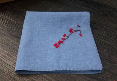 5 Платок ручной работы из хлопка и льна с вышивкой - Цвет: 5