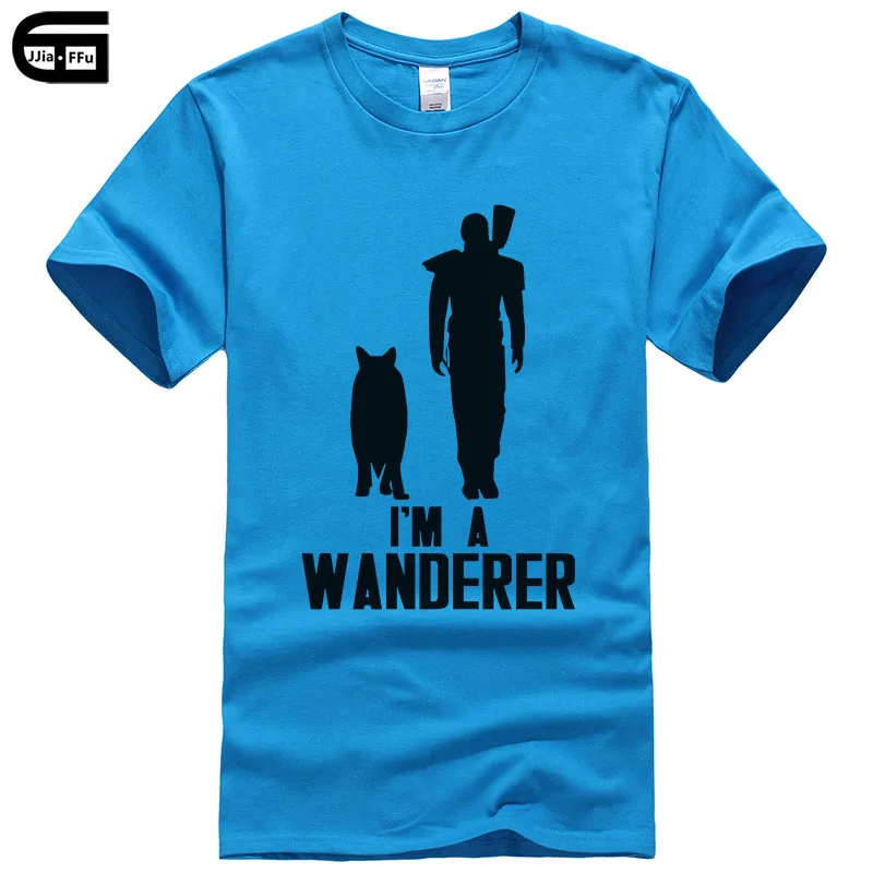 

101 I'M A Wanderer Fallout 4 Vault Boy men's t Shirt Summer Fashion Summer Tee Shirt man Tops Casuals t-Shirt T262