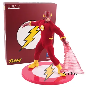 

Action Figure The Flash Action Figure Speed Force Running MEZCO 1/12 Scale PVC Figures Collectible Model Toy 15cm