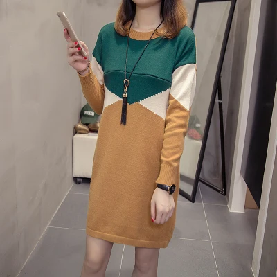 Зеленый 9855# осенние корейские модные вязанные свитера для беременных, рубашки для кормления грудью, Одежда для беременных женщин, топы для беременных - Цвет: Зеленый