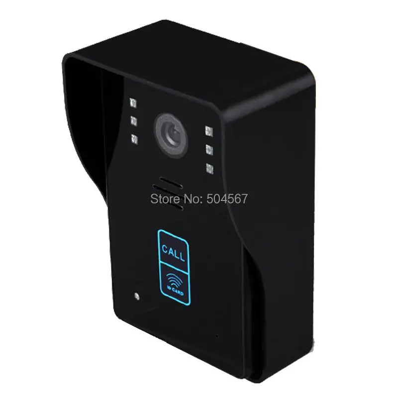 ENNIO " цветной монитор сенсорный ключ видео телефон двери дверной звонок Домофон ИК камера RFID