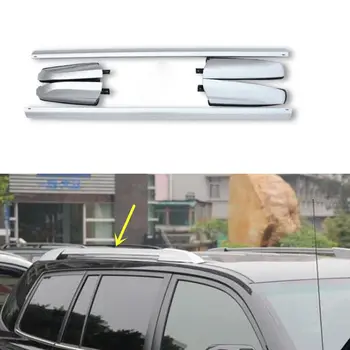 

For Toyota Highlander 2008-2013 2pcs silvery Aluminum Top Roof Rack Rail Mount