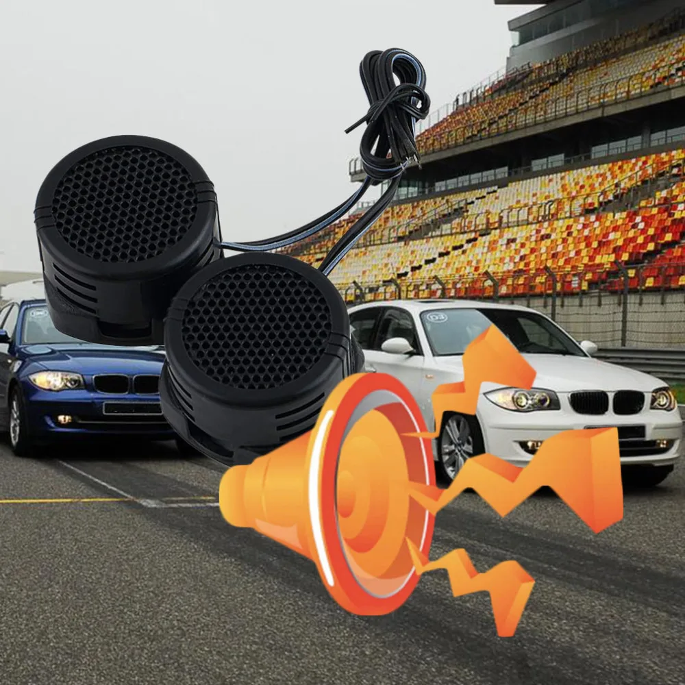 

2018 Universal car speaker High Efficiency Mini Dome Tweeter Loud speaker 2x500W Super Power Audio Sound Klaxon Tone For Car
