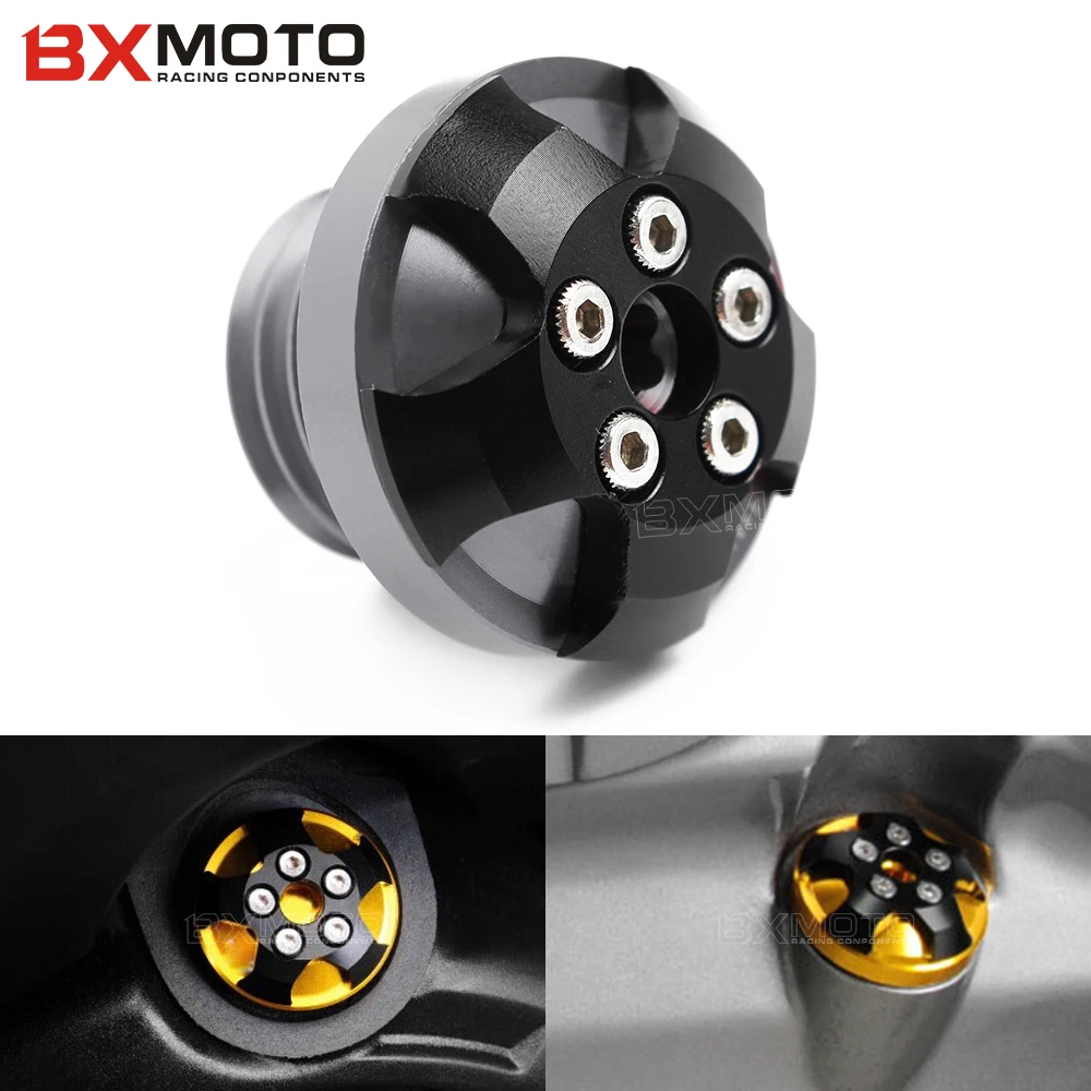 Шнек наполнитель для двигателя мотоцикла с ЧПУ M20 * 2 5 Ducati Monster KAWASAKI Z800 Z1000 Z900 Yamaha MT09