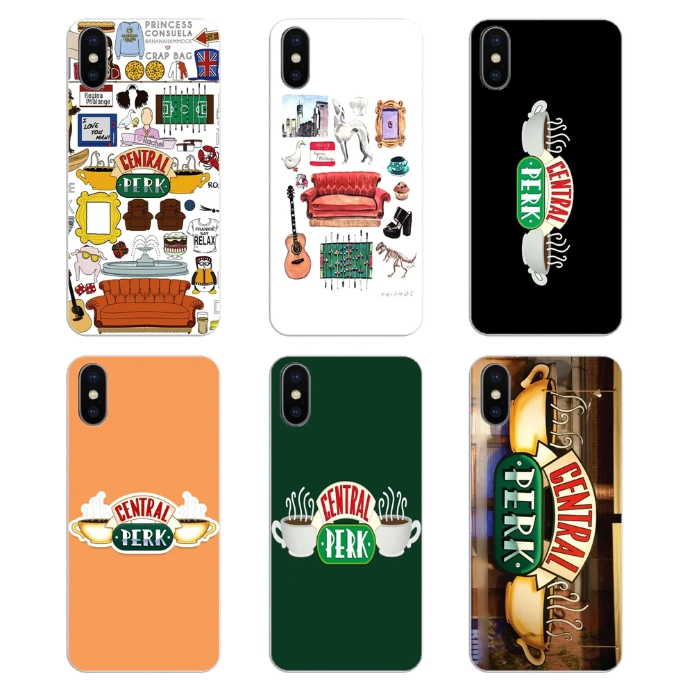 

For Xiaomi Mi A1 A2 5X 6X 8 lite SE Pro Max Mix 2 2S 3 Mi5 Mi5S Central Perk Collage Friend TV Show Poster Pattern Soft Bag Case