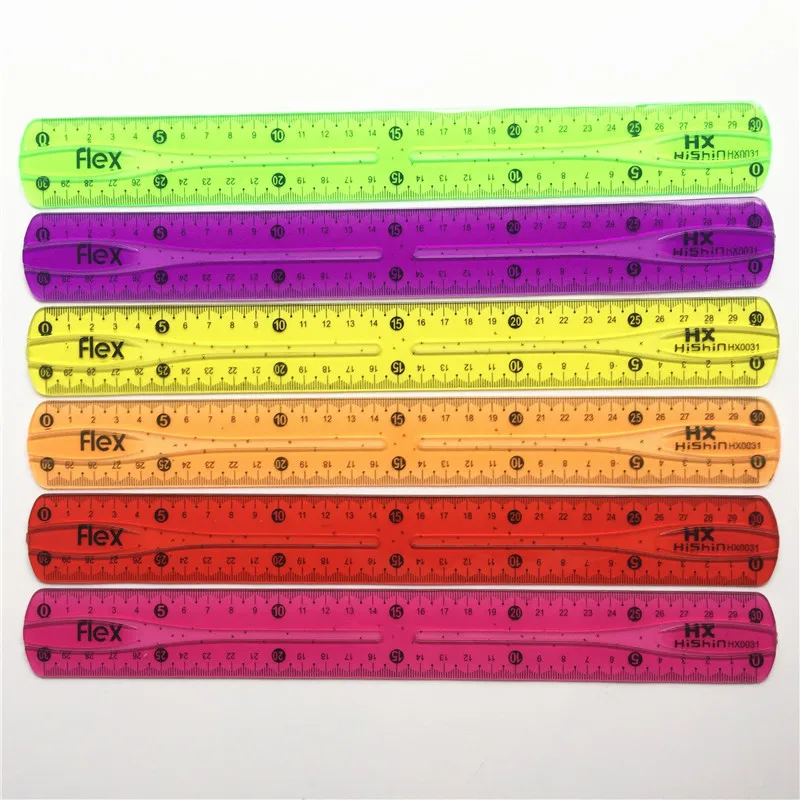 1 pcs Creative Soft ruler 30 cm Multicolur Soft ruler tape measure Used for school student office stationery Supplies