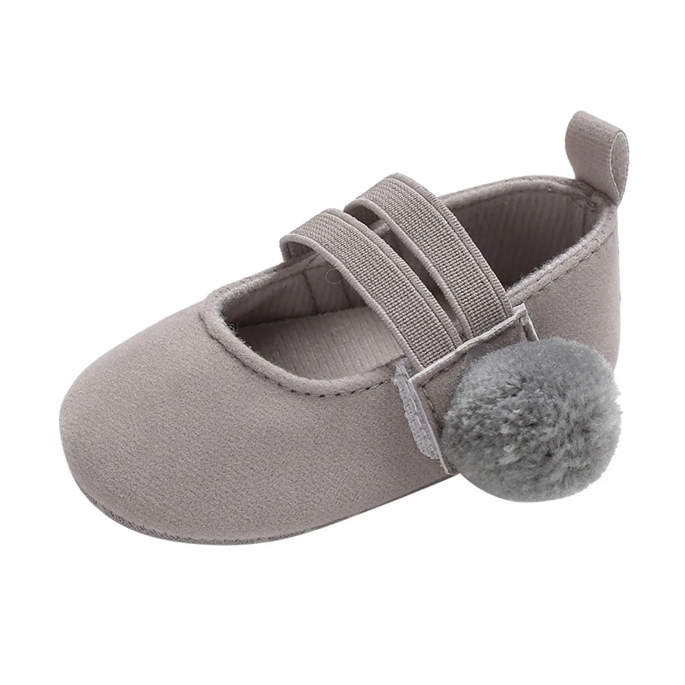 Детские туфли для новорожденных; детская комфортная Детская кровать с мягкой подошвой для девочек; обувь для новорожденных; sapatos infantil2.698 - Цвет: Серый