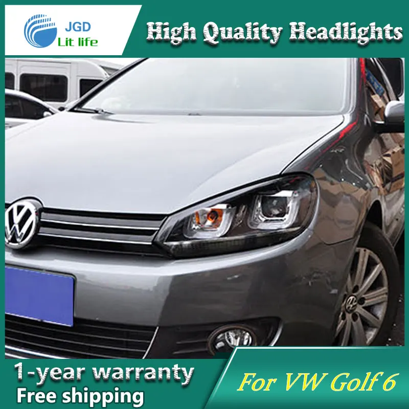 high quality Car styling case for VW Golf 6 GTI Headlights 2010 2012
