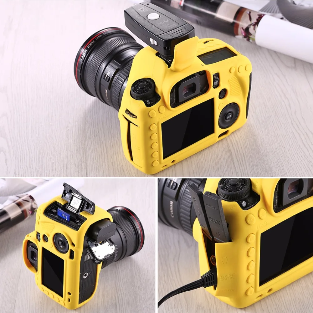 PULUZ Cover Case For Canon EOS 5D Mark III 5D3 Soft Silicone Rubber Camera
