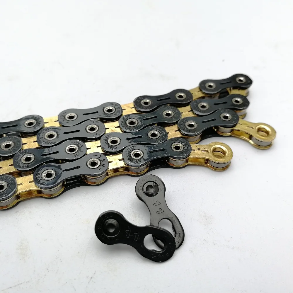 Perfect YBN Bicycle Chains Ultralight Black/Gold full Hollow 10/11 Speed Chain MTB Road Bike Chain For Shimano Sram Campagnolo Systen 6