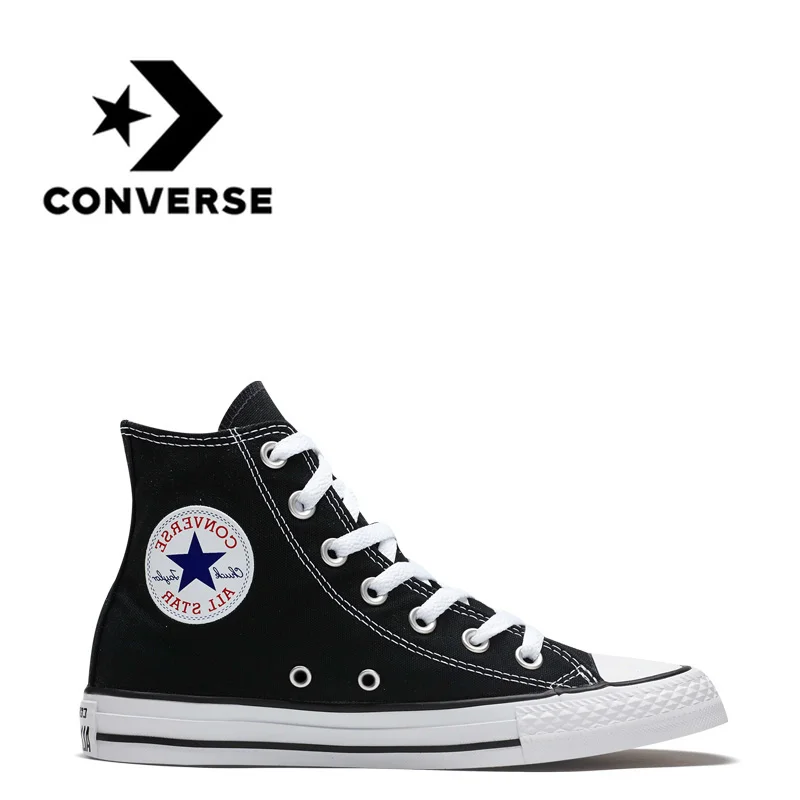 Converse كل نجم التزلج أحذية للرجال الأصلي الكلاسيكية للجنسين قماش عالية أعلى Sneaksers الرياضية في الهواء الطلق إمرأة و رجل