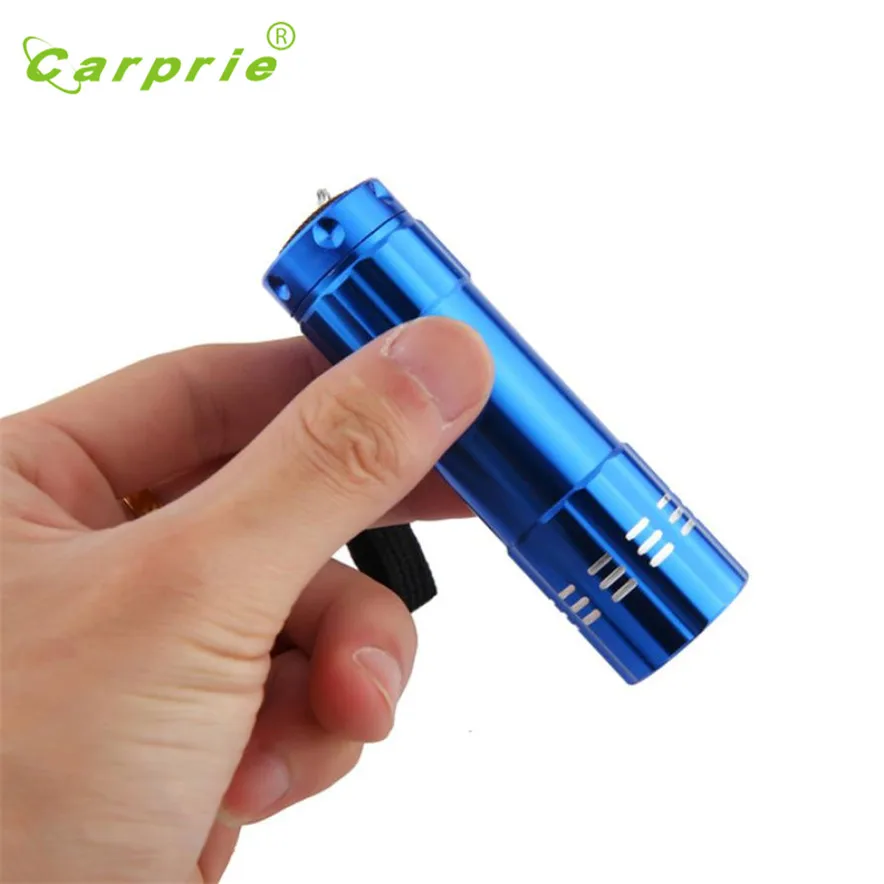 

carprie Mini Flashlight Mini Aluminum UV Violet 9 LED Flashlight Blacklight Torch Light Lamp outdoor l70419 drop ship-S30