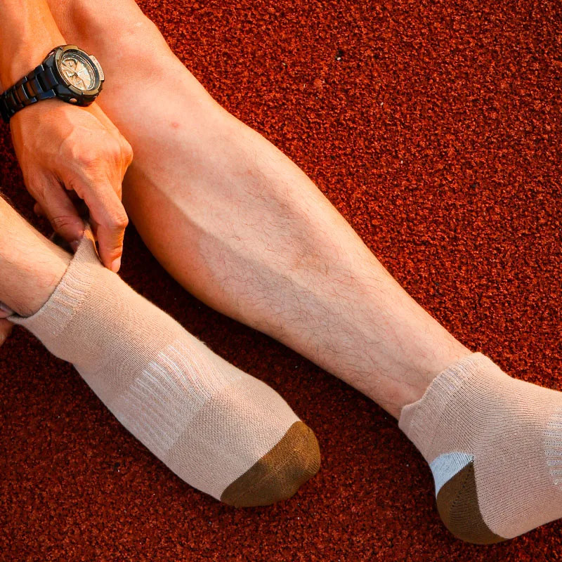 Мужские спортивные носки, высококачественные хлопковые носки, дезодорант для спорта на открытом воздухе, бегущий баскетбол, теннис, повседневные носки, 5 цветов