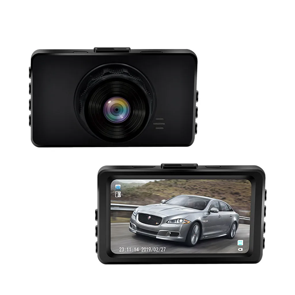Автомобильный видеорегистратор 3 дюйма ЖК дисплей FHD 1080p угол обзора 170 градусов 48