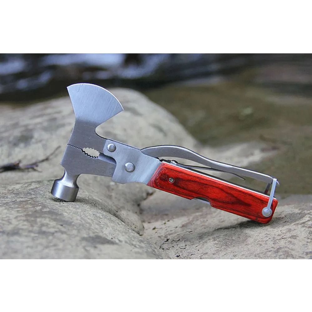 Portable outdoor tools multi function hammer ax ax life saving hammer
