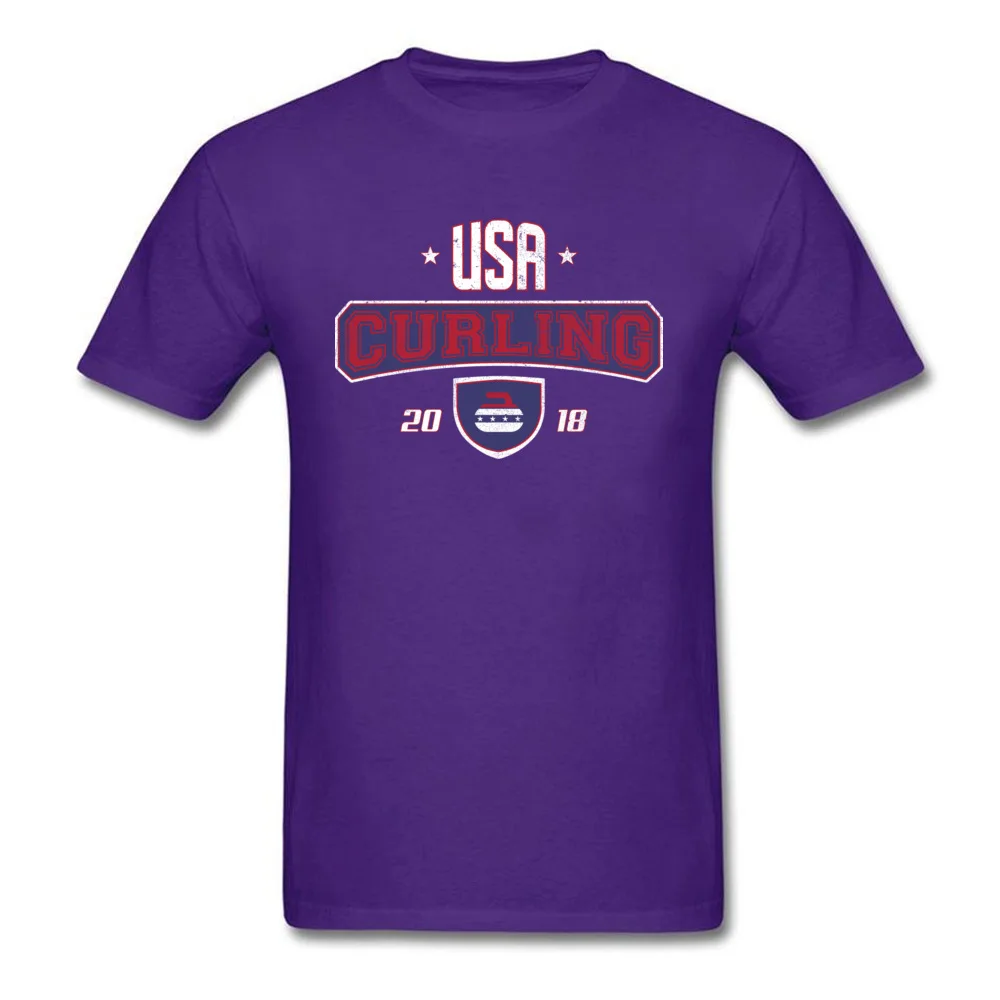 Curling USA Winter Sports Bonspiel Stone_purple